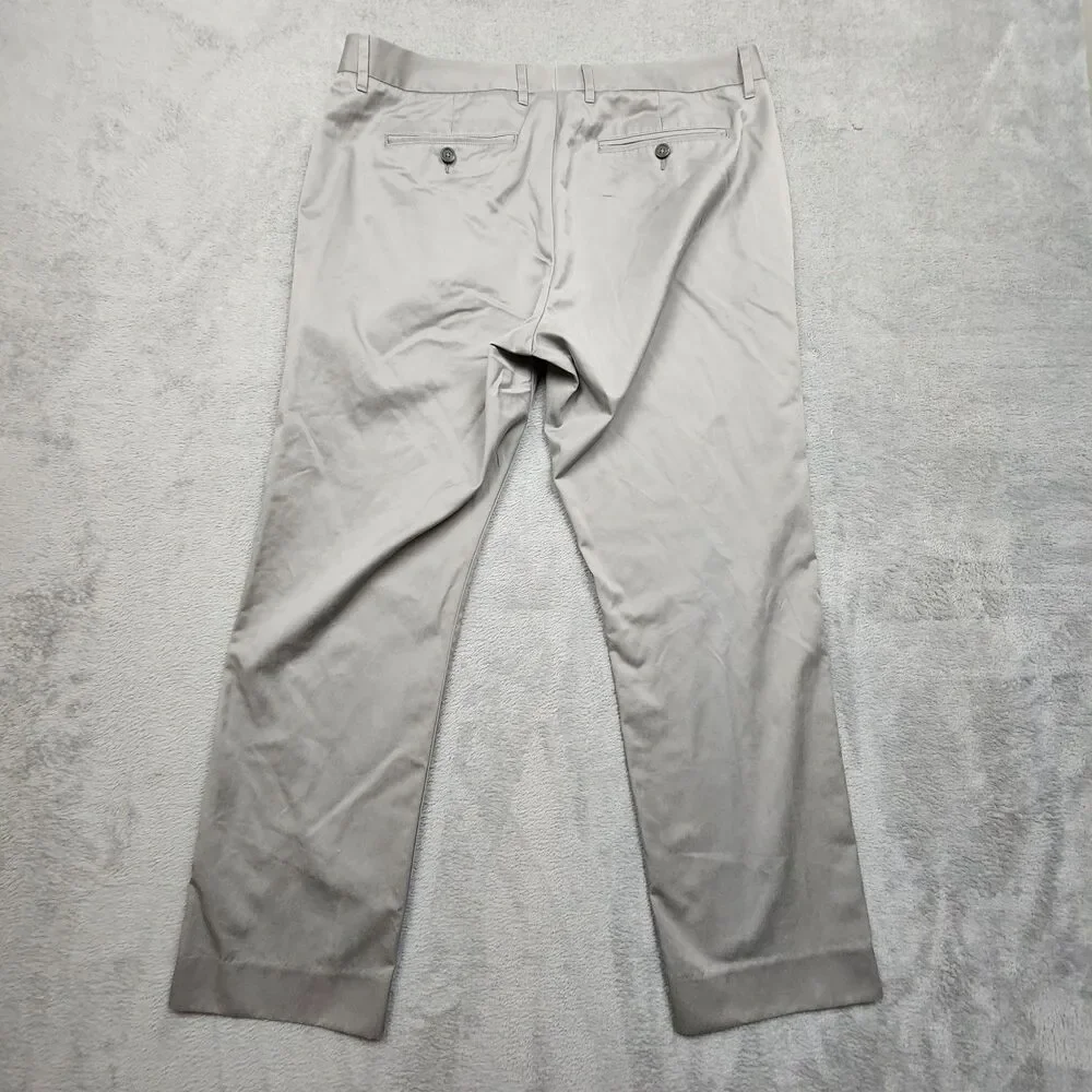 Bonobos Men’s Friday Pants Size 35x30 Gray Slim Fit Chino Style 100% Cotton